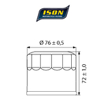 ISON filtr oleju ISON163
