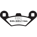 Klocki hamulcowe EBC SFA650 skuterowe (kpl. na 1 tarcze)