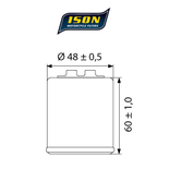 ISON filtr oleju ISON183