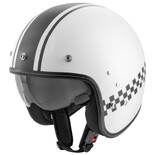 Kask motocyklowy ROCC Classic Pro TT biały-czarny L
