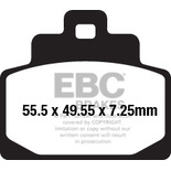 Klocki hamulcowe EBC SFA681 skuterowe (kpl. na 1 tarcze)