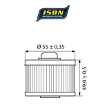 ISON filtr oleju ISON145