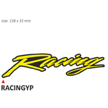 ONEDESIGN zestaw 10 naklejek Racing żółte