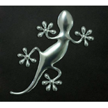 ONEDESIGN naklejka ecoprint 3D soft touch geco srebrne