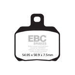 Klocki hamulcowe EBC SFAC266 skuterowe karbonowe (kpl. na 1 tarcze)