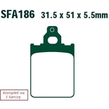 Klocki hamulcowe EBC SFAC186 skuterowe karbonowe (kpl. na 1 tarcze)