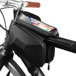 CIGNA Torba rowerowa na ramę z uchwytem na telefon (czarne logo)
