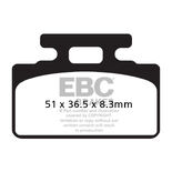 Klocki hamulcowe EBC SFA151 skuterowe (kpl. na 1 tarcze)