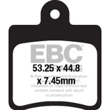 Klocki hamulcowe EBC SFA661/4 skuterowe (kpl. na 1 tarcze)