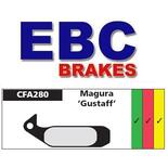 Klocki rowerowe EBC (organiczne wyczynowe) Magura Gustav CFA280R