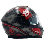 Kask Motocyklowy LAZER VERTIGO EVO Pixel Dark (kol. Czarny - Czerwony) rozm. S