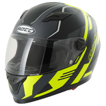 Kask motocyklowy ROCC 323 czarno/neonowy mat M