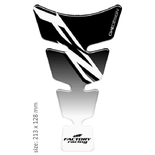 ONEDESIGN tankpad Spirit shape logo Yamaha FZ czarne on przeźroczysty