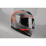 Kask Motocyklowy LAZER RAFALE Hexa (kol. Tytanowy Szary - Czerwony - Matowy) rozm. 2XL