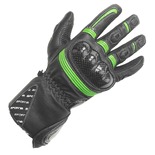 Rękawice motocyklowe BUSE Misano czarno-zielone