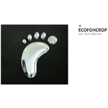 ONEDESIGN naklejka ecoprint 3D soft touch baby foot srebrne