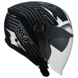 Kask Motocyklowy KYT D-CITY LUCENT srebrny - M