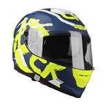 Kask Motocyklowy LAZER RAFALE Street (kol. Niebieski Navy - Żółty Fluo - Biały - Matowy ) rozm. L