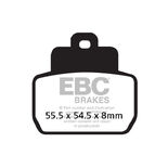 Klocki hamulcowe EBC SFAC425 skuterowe karbonowe (kpl. na 1 tarcze)