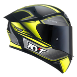 Kask Motocyklowy KYT TT-COURSE TOURIST żółty fluo mat - XL