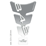 ONEDESIGN tankpad Spirit shape logo Ducatiati 848 srebrne on przeźroczysty