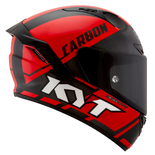 Kask Motocyklowy KYT NX RACE CARBON RACE-D czerwony fluo - XL
