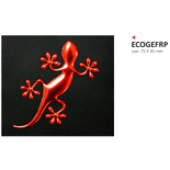ONEDESIGN naklejka ecoprint 3D soft touch geco czerwone