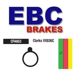 Klocki rowerowe EBC (organiczne) Apse/Zoom/Artek/Apollo Shockwave & X Rated Bikes (Mechanical Caliper) CFA653
