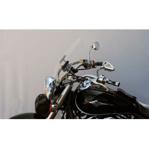 Uniwersalna szyba do motocykli bez owiewek MRA, forma HITR, przyciemniana