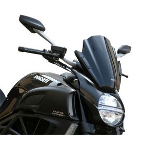 Uniwersalna szyba do motocykli bez owiewek MRA, forma RNB, czarna