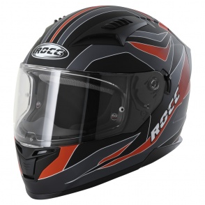 Kask motocyklowy ROCC 333 matowo-szary/czerwony M