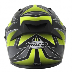 Kask motocyklowy ROCC 333 matowo-szary/neonowy M