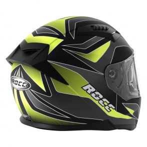 Kask motocyklowy ROCC 333 matowo-szary/neonowy M