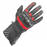 Rękawice motocyklowe BUSE Misano czarno-czerwone