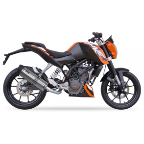 Tłumik IXIL KTM DUKE 125 - 200 11-16, typ SOVE (waga 3000 Gr., długość 423 mm., materiał Inox AISI304, kolor Matt polished) SLIP ON