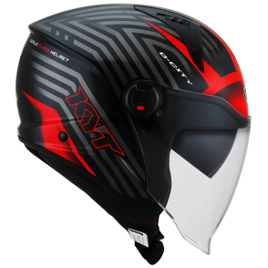 Kask Motocyklowy KYT D-CITY LUCENT czerwony - S