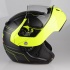 Kask motocyklowy LAZER MONACO EVO Droid Pure Carbon czarny/carbon/matowy/żółty fluo