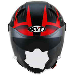 Kask Motocyklowy KYT D-CITY LUCENT czerwony - XL