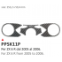 ONEDESIGN Naklejka na półkę kierownicy Kawasaki ZX6R 2005/2006