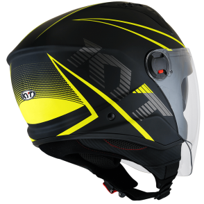 Kask Motocyklowy KYT D-CITY COLORFUL żółty - L