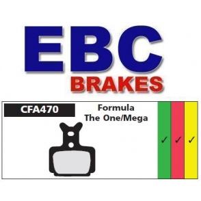 Klocki rowerowe EBC (spiekane) Formula One & Mega CFA470HH