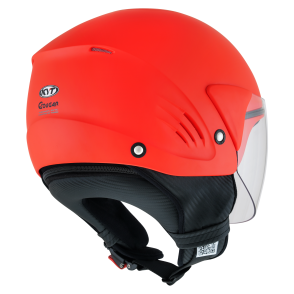 Kask Motocyklowy KYT COUGAR czerwony matowy - L