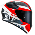 Kask Motocyklowy KYT TT-COURSE GEAR BLK/RED - XS