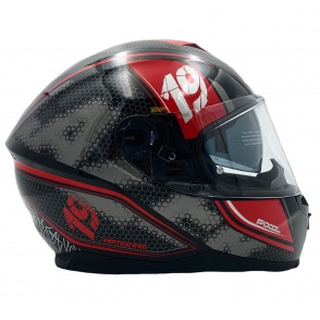 Kask Motocyklowy LAZER VERTIGO EVO Pixel Dark (kol. Czarny - Czerwony) rozm. XL