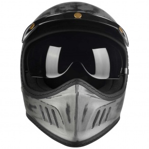 Kask Motocyklowy LAZER Cross TT Cafe racer (kol. Alu Brushed - Matowy) rozm. S