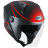 Kask Motocyklowy KYT D-CITY COLORFUL czerwony - L