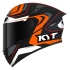 Kask Motocyklowy KYT TT-COURSE OVERTECH czarny/pomarańczowy - XS