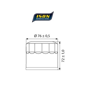 ISON filtr oleju ISON163