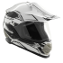 Kask motocyklowy ROCC 851 biało-czarny