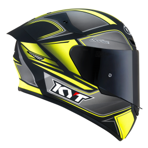 Kask Motocyklowy KYT TT-COURSE TOURIST żółty fluo mat - L